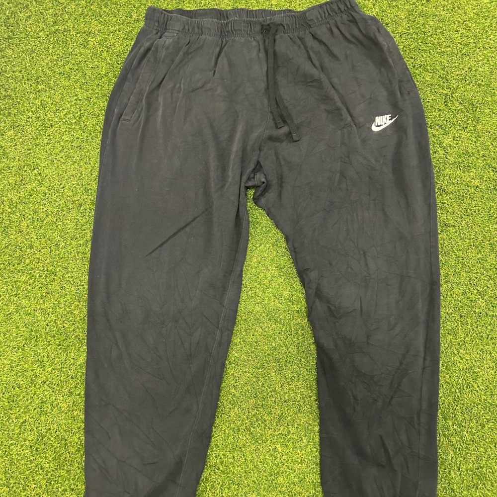 Nike Sportswear Mens XXL Black Jogger Sweatpants Futura Logo Elastic Waist